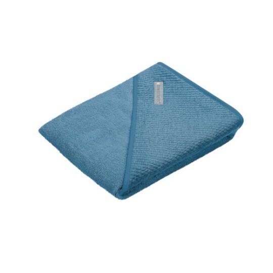 Baby Nest - Accappatoio a triangolo in cotone - 100x100cm - Colori Baby Nest: Space Blue