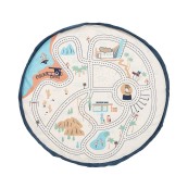 Play&Go - Sacco Portagiochi e Tappeto 2 in 1 - Cotone - Colore: Mappa di L.A.