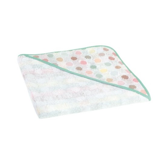 Baby Nest - Accappatoio a triangolo in cotone - 80x80cm - Colori Baby Nest: Dots Color