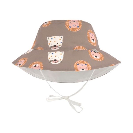 Lässig - Cappello Reversibile 50+UV tg. L (18-36 mesi) - Colori Lässig: Wild Cats Choco
