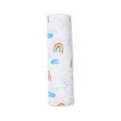 Lulujo - Copertina Swaddle 120 x 120 cm - 100% mussola di cotone - Varianti Lulujo: Amici del Bosco