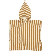 Nobodinoz - Poncho da Bagno Portofino - Cotone Bio - Taglia: 1-3 anni, Colori Nobodinoz: Honey Stripes