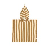 Nobodinoz - Poncho da Bagno Portofino - Cotone Bio - Taglia: 1-3 anni, Colori Nobodinoz: Honey Stripes