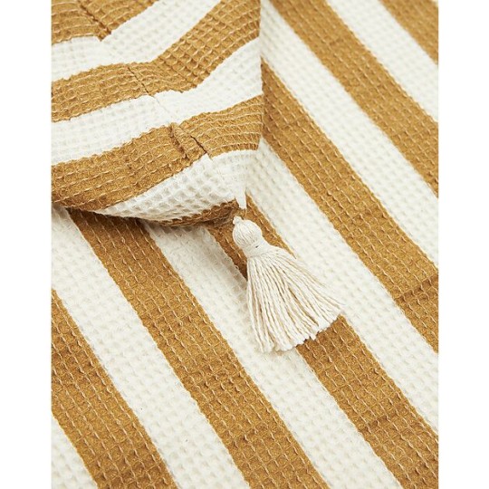 Nobodinoz - Poncho da Bagno Portofino - Cotone Bio - Taglia: 1-3 anni, Colori Nobodinoz: Honey Stripes