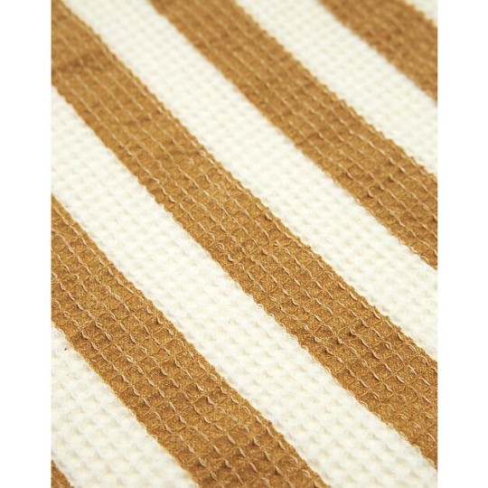 Nobodinoz - Telo Asciugamano mare Portofino - 84x150 cm - 100% Cotone Biologico - Colori Nobodinoz: Honey Stripes