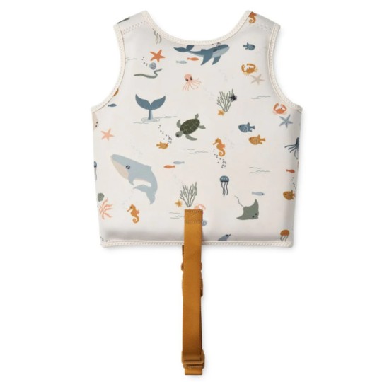 Liewood - Giacca Salvagente per Bambini - Da 11 a 15kg - Colore Liewood: Sea Creature / Sandy