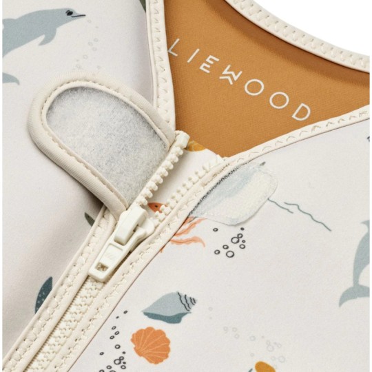 Liewood - Giacca Salvagente per Bambini - Da 11 a 15kg - Colore Liewood: Sea Creature / Sandy