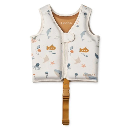 Liewood - Giacca Salvagente per Bambini - Da 11 a 15kg - Colore Liewood: Sea Creature / Sandy