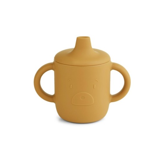 Liewood - Tazza Sippy con Beccuccio e Manici Neil Cup - 150 ml - Colore Liewood: Golden Caramel