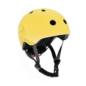 Scoot & Ride - Casco con chiusura magnetica - Taglia: S-M (51-55cm), Colore: Lemon