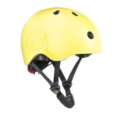 Scoot & Ride - Casco con chiusura magnetica - Taglia: S-M (51-55cm), Colore: Lemon