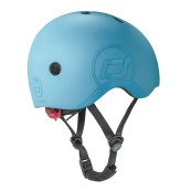 Scoot & Ride - Casco con chiusura magnetica - Taglia: S-M (51-55cm), Colore: Steel