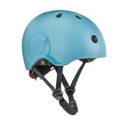 Scoot & Ride - Casco con chiusura magnetica - Taglia: S-M (51-55cm), Colore: Steel