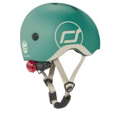 Scoot & Ride - Casco con chiusura magnetica - Taglia: XXS-S (45-51cm), Colore: Forest