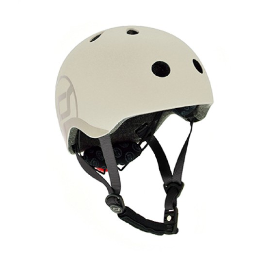 Scoot & Ride - Casco con chiusura magnetica - Taglia: S-M (51-55cm), Colore: Ash