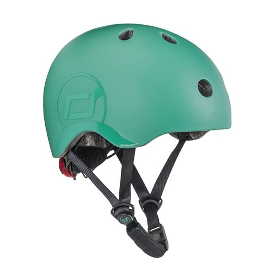 Scoot & Ride - Casco con chiusura magnetica - Taglia: S-M (51-55cm), Colore: Forest