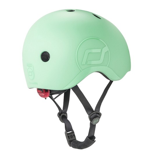 Scoot & Ride - Casco con chiusura magnetica - Taglia: S-M (51-55cm), Colore: Kiwi