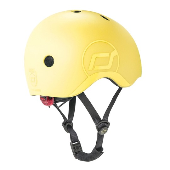 Scoot & Ride - Casco con chiusura magnetica - Taglia: S-M (51-55cm), Colore: Lemon