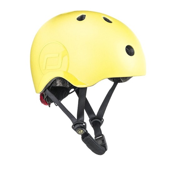 Scoot & Ride - Casco con chiusura magnetica - Taglia: S-M (51-55cm), Colore: Lemon