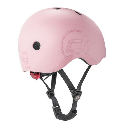 Scoot & Ride - Casco con chiusura magnetica - Taglia: S-M (51-55cm), Colore: Rosa
