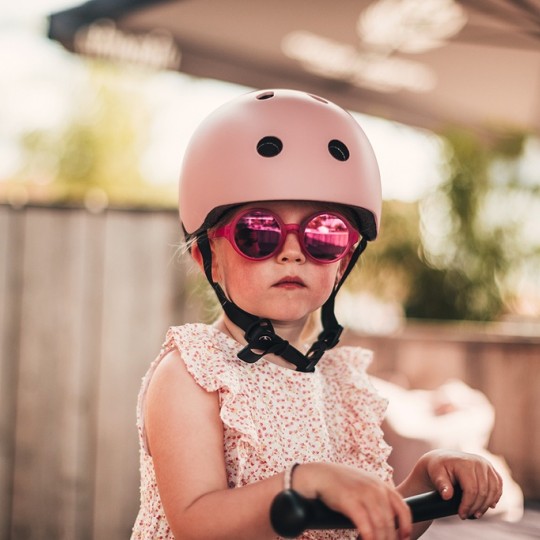 Scoot & Ride - Casco con chiusura magnetica - Taglia: S-M (51-55cm), Colore: Rosa