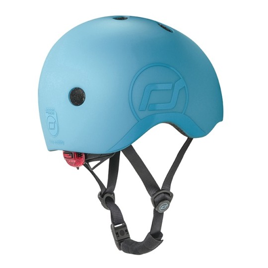 Scoot & Ride - Casco con chiusura magnetica - Taglia: S-M (51-55cm), Colore: Steel