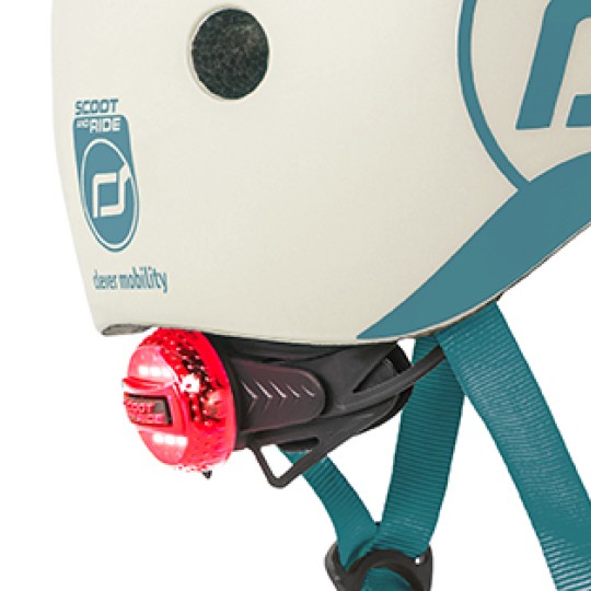 Scoot & Ride - Casco con chiusura magnetica - Taglia: XXS-S (45-51cm), Colore: Ash