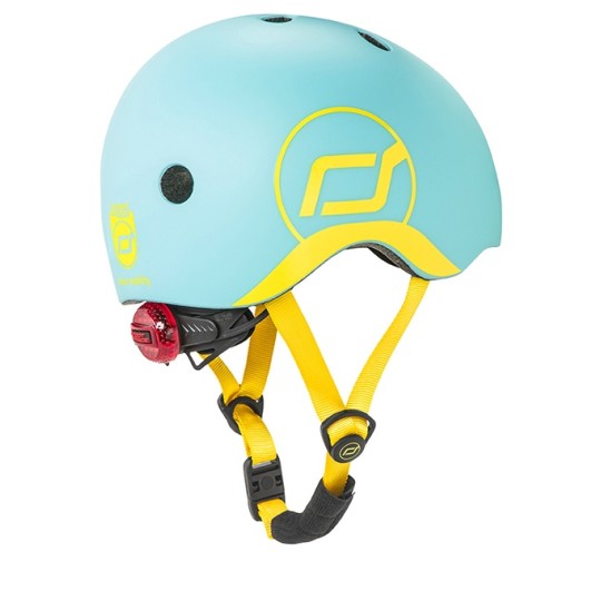 Scoot & Ride - Casco con chiusura magnetica - Taglia: XXS-S (45-51cm), Colore: Blueberry