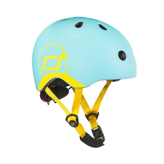 Scoot & Ride - Casco con chiusura magnetica - Taglia: XXS-S (45-51cm), Colore: Blueberry