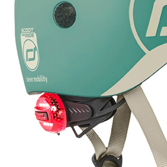 Scoot & Ride - Casco con chiusura magnetica - Taglia: XXS-S (45-51cm), Colore: Forest
