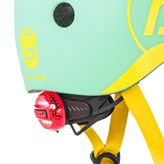 Scoot & Ride - Casco con chiusura magnetica - Taglia: XXS-S (45-51cm), Colore: Kiwi