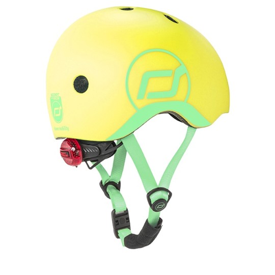 Scoot & Ride - Casco con chiusura magnetica - Taglia: XXS-S (45-51cm), Colore: Lemon