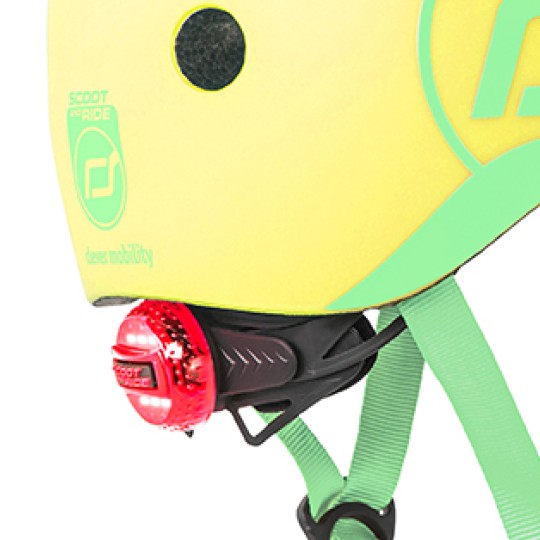 Scoot & Ride - Casco con chiusura magnetica - Taglia: XXS-S (45-51cm), Colore: Lemon