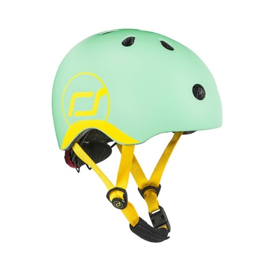 Scoot & Ride - Casco con chiusura magnetica - Taglia: XXS-S (45-51cm), Colore: Kiwi