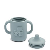 Liewood - Tazza Sippy con Beccuccio e Manici Neil Cup - 150 ml - Colore Liewood: Blue Fog