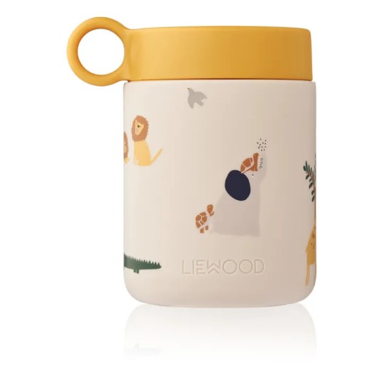 Liewood - Thermos Pappa Kian - con copertura in silicone - Colore Liewood: All together / Sandy