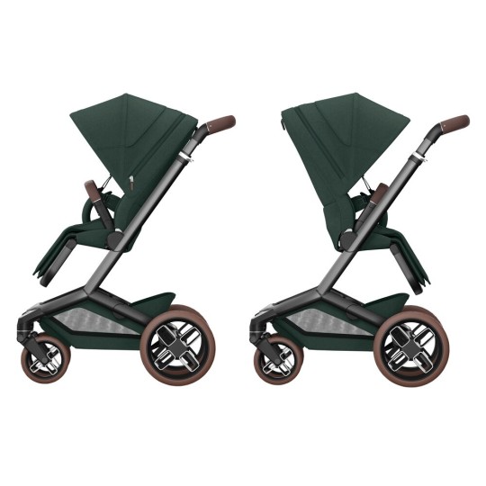 Maxi Cosi - Duo Fame passeggino e navicella - Massimo comfort per bambini e genitori - Colore Maxi - Cosi: Twillic Green