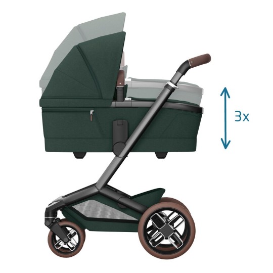 Maxi Cosi - Duo Fame passeggino e navicella - Massimo comfort per bambini e genitori - Colore Maxi - Cosi: Twillic Green
