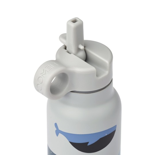 Liewood - Bottiglia termica in acciaio Falk - 350 ml - Colore Liewood: Whales/Cloud Blue