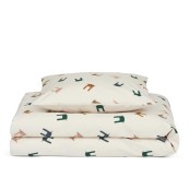 Liewood - Set Copripiumino e Federa Ingeborg - 100x135 cm - 100% Cotone biologico - Colore Liewood: Bunny / Sandy
