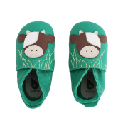 Bobux - Scarpina Soft Sole Tg. M - La cosa migliore dopo i piedi scalzi! - Colore Bobux: Mucca smeraldo