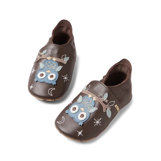 Bobux - Scarpina Soft Sole Tg. M - La cosa migliore dopo i piedi scalzi! - Colore Bobux: Owl Chocolate