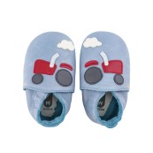 Bobux - Scarpina Soft Sole Tg. L - La cosa migliore dopo i piedi scalzi! - Colore Bobux: Trattore Azzurro