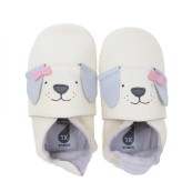 Bobux - Scarpina Soft Sole Tg. XL - La cosa migliore dopo i piedi scalzi! - Colore Bobux: Cagnolino Vanilla