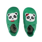 Bobux - Scarpina Soft Sole Tg. L - La cosa migliore dopo i piedi scalzi! - Colore Bobux: Panda smeraldo