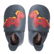 Bobux - Scarpina Soft Sole Tg. 4XL - La cosa migliore dopo i piedi scalzi! - Colore Bobux: Dinosauro Navy
