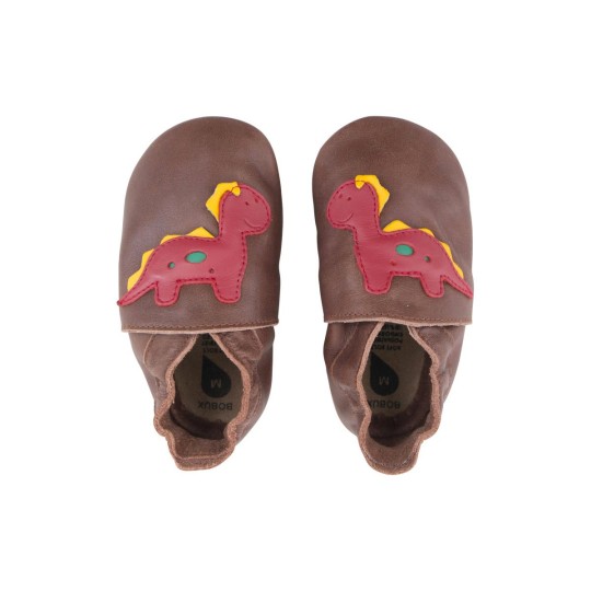 Bobux - Scarpina Soft Sole Tg. XL - La cosa migliore dopo i piedi scalzi! - Colore Bobux: Dinosauro Toffee