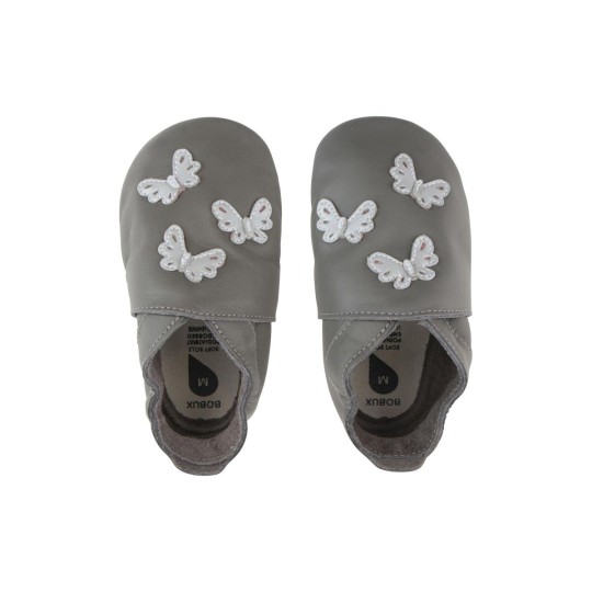 Bobux - Scarpina Soft Sole Tg. 2XL - La cosa migliore dopo i piedi scalzi! - Colore Bobux: Farfalla Grey