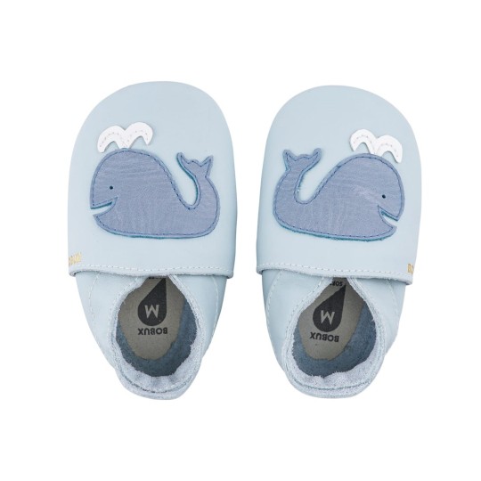 Bobux - Scarpina Soft Sole Tg. 3XL - La cosa migliore dopo i piedi scalzi! - Colore Bobux: Moby Sky