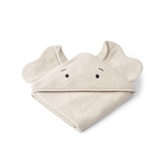 Liewood - Accappatoio a triangolo baby - con cappuccio - 100% Cotone biologico - Colore Liewood: Sandy